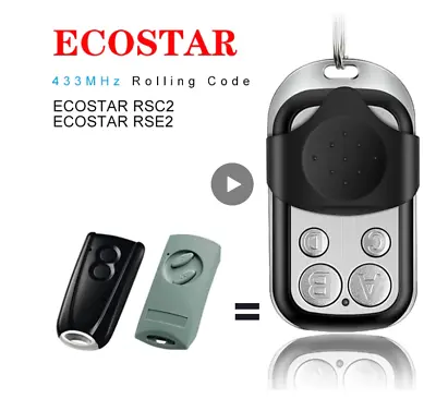 Hormann EcoStar Garage Door Lift Operator Remote Control Key Hand Fob 433 MHz • £9.95