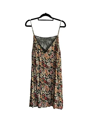 ZARA- ANTIQUE Floral Lace Slip Dress Size Large • $29