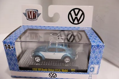 M2 Machines 1:64 - ​​1956 VW Beetle Deluxe U.S.A. Model - R83 23-87 • $9.99