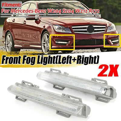 $45.99 • Buy 1 Pair Daytime Running Light Fog Bulbs For Mercedes C/E Class W204 W212 S204 LED