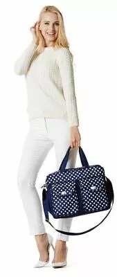 £14.99 • Buy 3PCs BLUE DOT Baby Nappy Changing Diaper Bag Set 3in1 Rug, Bottle Holder JO1