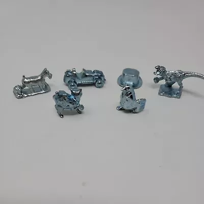 Monopoly Cheaters Edition Pewter 6 Tokens / Movers Replacement Pieces • $5.95