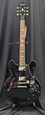 Epiphone ES-335 Traditional Pro Semi-Hollow Electric Guitar-Ebony • $549.99