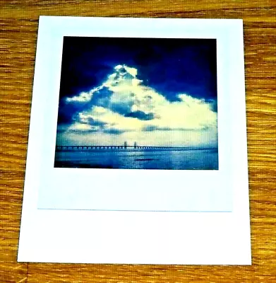 The Impossible Spectrum Project Photograph Postcard ~ White Clouds Over A Bridge • £1.50