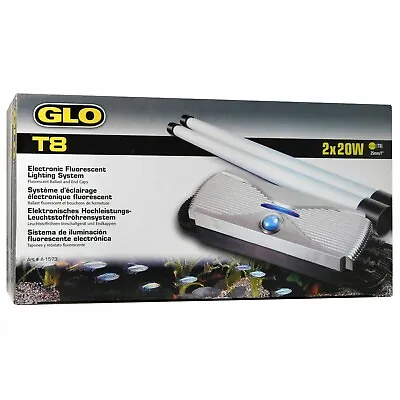 Hagen Glo Twin Starter 2 X20w T8 Electronic Light Aquarium Fish Tank Controller • £26.99