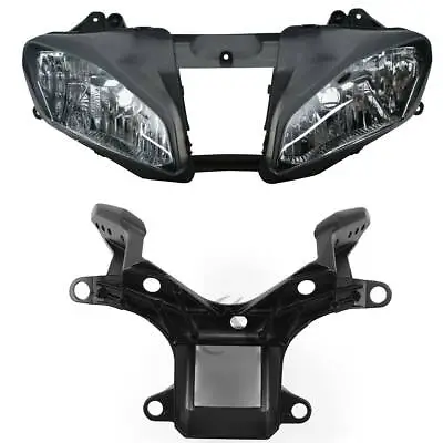 Black Headlight + Upper Fairing Bracket Fit For Yamaha YZF-R6 YZFR6 2008-2016 15 • $98