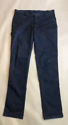 $99 • Buy Domenico Vacca Mens Blue Floral Pattern Pants Made In Italy; Size 32