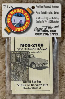 Model Car Garage 1958 1959 1960 Corvette Photo-Etched Detail Parts • $11.49