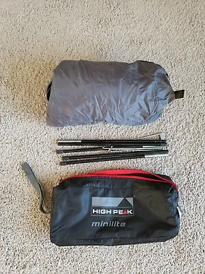High Peak 2-Man Lightweight Minilite Outdoor Frame Tent (Red/Grey) • $49.95
