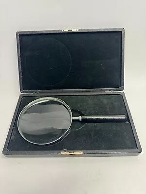Vintage Atco Kinsman Magnifying Glass 4.5  Box With Velvet Lining  • $59.99