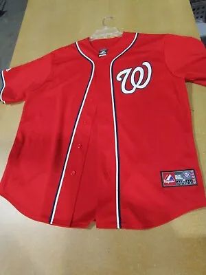 $23.99 • Buy Washington Nationals  # 37 Strasburg Red Jersey Size XL