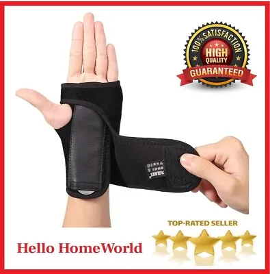 AOLIKES Wrist Hand Support Splint Palm Brace For Carpal Tunnel Right & Left Hand • £8.75