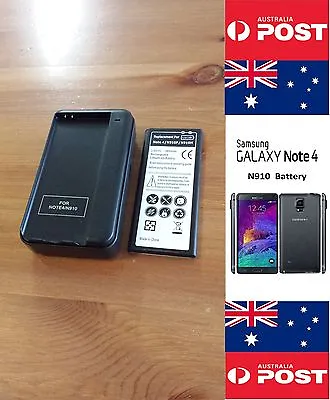 Samsung Galaxy Note 4 N910 Black Charger Dock Kit Includes Replacement Battery • $3200