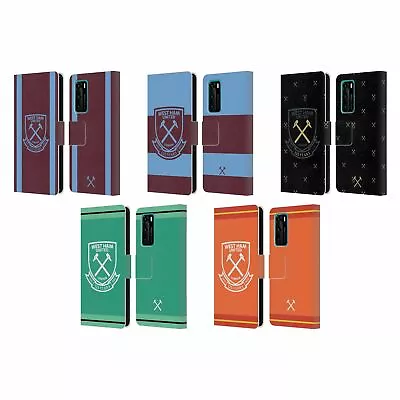 West Ham United Fc 2020/21 Crest Kit Leather Book Wallet Case For Huawei Phones • $17.55