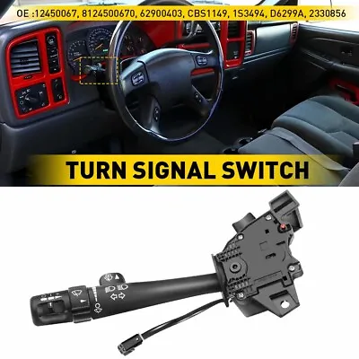 Turn Signal Multi-Function Switch With Cruise Control Fit For GMC Chevy 12450067 • $29.99