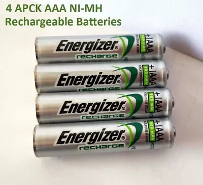 4 X Energizer Rechargeable AAA Batteries Accu Recharge Extreme NiMH 900mAh HR03 • $12.78