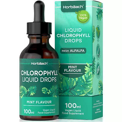 Liquid Chlorophyll Drops | 100ml | Vegan | By Horbaach • £11.49