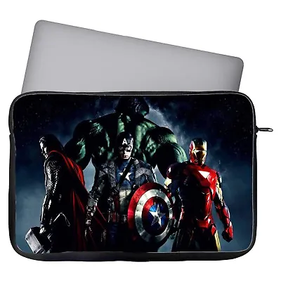 Avengers Characters Laptop Case Sleeve Tablet Bag Ultrabook Chromebook Gift • £13.99