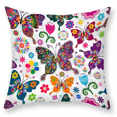 Decorative Water Resistant Indoor Outdoor Garden Cushion Cover 45x45cm 18x18  • £5.19