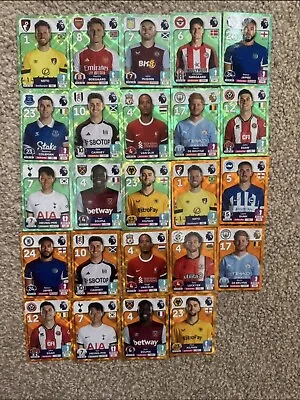 Panini Premier League 2024 Parallel Stickers Green And Orange • £4