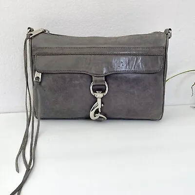 Rebecca Minkoff Mini MAC Crossbody Medium Ladies  Gray  Leather • $69.92