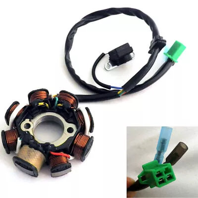 DC Ignition Stator Magneto Coil Generator 8Poles For GY6 150cc 125cc Scooter ATV • $15.32