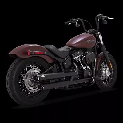 Vance & Hines PCX Twin Slash Dual Slip-On Mufflers Black #46376 Harley Davidson • $799.99