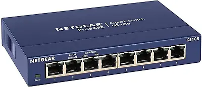 GS108 Prosafe 8-Port Gigabit Switch Blue • $102.76