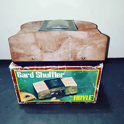 Vintage 1977 Hoyle Automatic Card Shuffler No. 1150 Push Button *Works* • $20