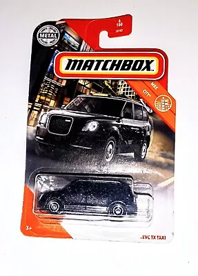 Matchbox MBX City (2020) Black Levc TX Taxi Toy Car 6/100 • $5.95