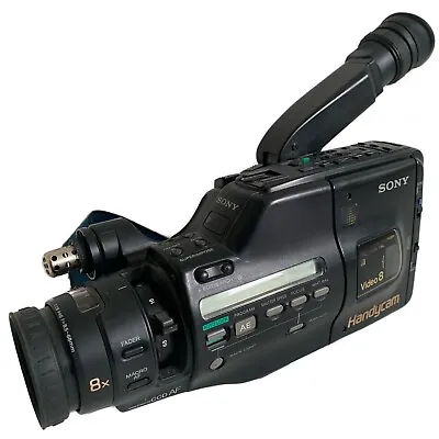 SONY HANDYCAM CCD-F455E Video 8 Camcorder Vintage Camera Recorder PAL Untested • $74.95