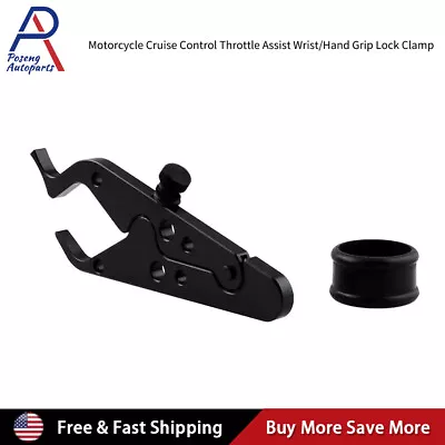 CNC Motorcycle Cruise Control Throttle Assist Wrist Hand Grip Lock Clamp US • $9.27