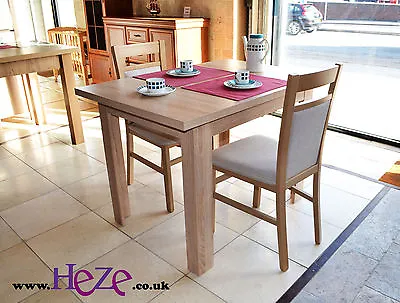 Extending Dining Table In Oak Sonoma Small Perfect For All Rooms And Kitchens! • £189.99