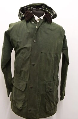 £24.99 • Buy JT1180 Sherwood Forest UNISEX OLIVE WAXED COUNTRY CLASSIC HOODED JACKET SIZE  M