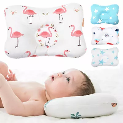 £6.93 • Buy Baby Infant Newborn Pillow Prevent Flat Head Sleeping Support Anti Roll Cushion