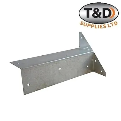 £10.50 • Buy Arris Rail Brackets Galvanised 225mm Fence Post Support