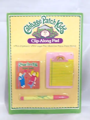 1984 Cabbage Patch Kids Clip Along Pad New In Package Stationery Supplies • $14.99