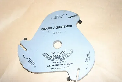 CRAFTSMAN No. 9 3214 Molding Head Cutter 5200 Max RPM • $20