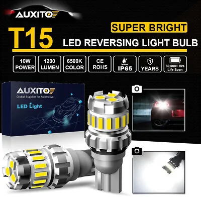 2x AUXITO 18Chip T15 921 912 LED Reverse Backup Light Bulb Pure White 2400LM K8 • $9.59