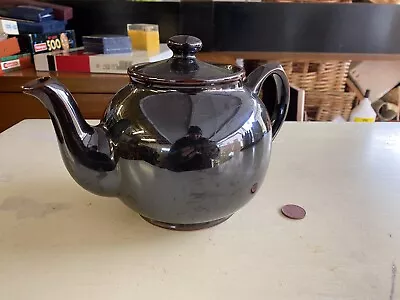 Vintage Sadler Pottery Glazed Treacle Shiny Brown Teapot • £0.99