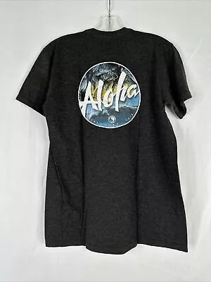 T&C Surf Design Hawaiian T-shirt Mens Size M Gray Short Sleeve Aloha Graphic  • $18.88