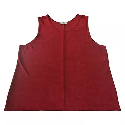 VIKKI VI Fig Red Slinky Camisole Tank Top Size 3X • $25