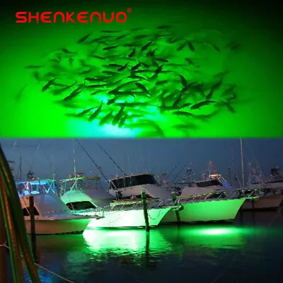 15000Lumen Green 12VLED UNDERWATER SUBMERSIBLE NIGHT FISHING LIGHT Attract Fish • $21.59