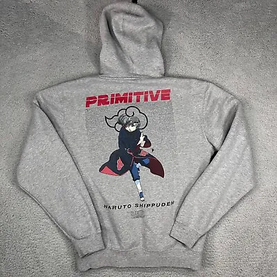Primitive Naruto Shippuden Itachi Uchiha Hoodie Sweatshirt Adult Medium Gray • $34.99