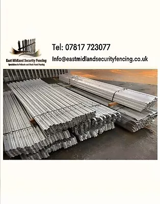 Palisade Security Fencing Galvanised From 1.8-2.0-2.4m High Palisade • £45