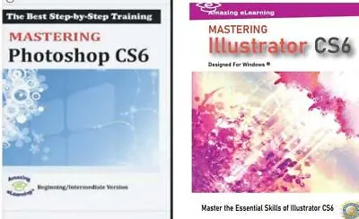 $39.95 • Buy Learn Adobe Photoshop And Illustrator CS6 Bundle DVD Training Courses