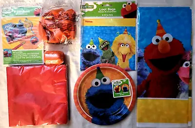 ELMO Sesame Street Birthday Party Super Snack Pack Kit  W/Balloons Bags Invite • $21.74