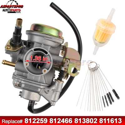 $45.99 • Buy Carburetor Carb For Eton Viper 70 70M 90R / 70 90 90R Silver Series 4-stroke ATV