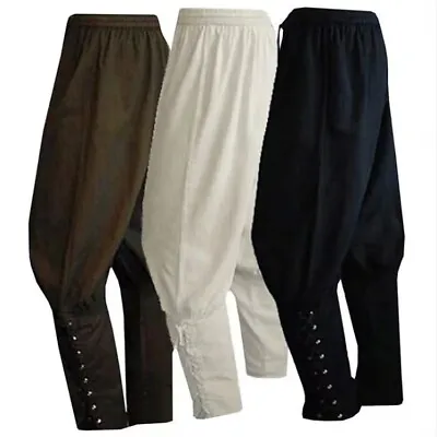 Men's Medieval Renaissance Pirate Pants Viking Gothic Cosplay Halloween Costume • $23.99