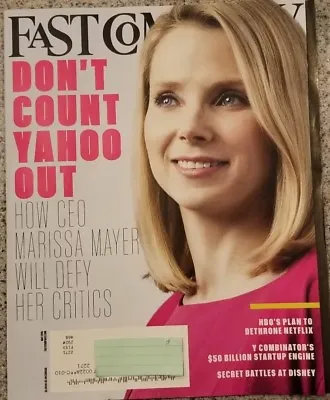 £2.13 • Buy Fast Company Magazine ~ Yahoo Marissa Mayer & HBO's Plan Netflix ~  May, 2015 